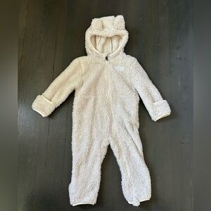 The North Face Baby Campshire One-Piece White Fleece Bunting